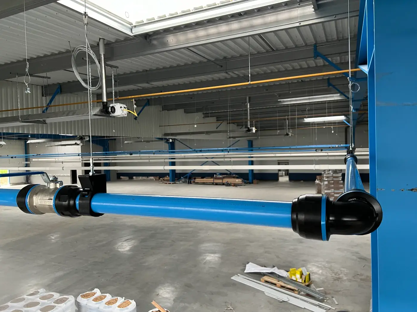 Réseau d'air comprimé nouvelle usine